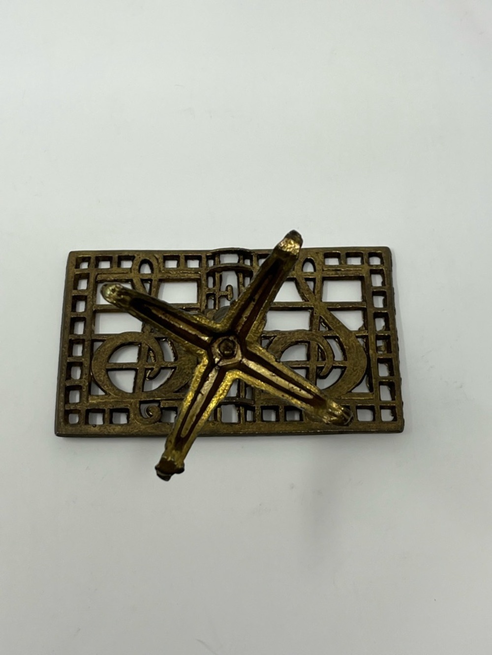 Vintage Brass Music Stand Treble Clef Card Holder & Decor 1970’s MCM Decor - Picture 4 of 7